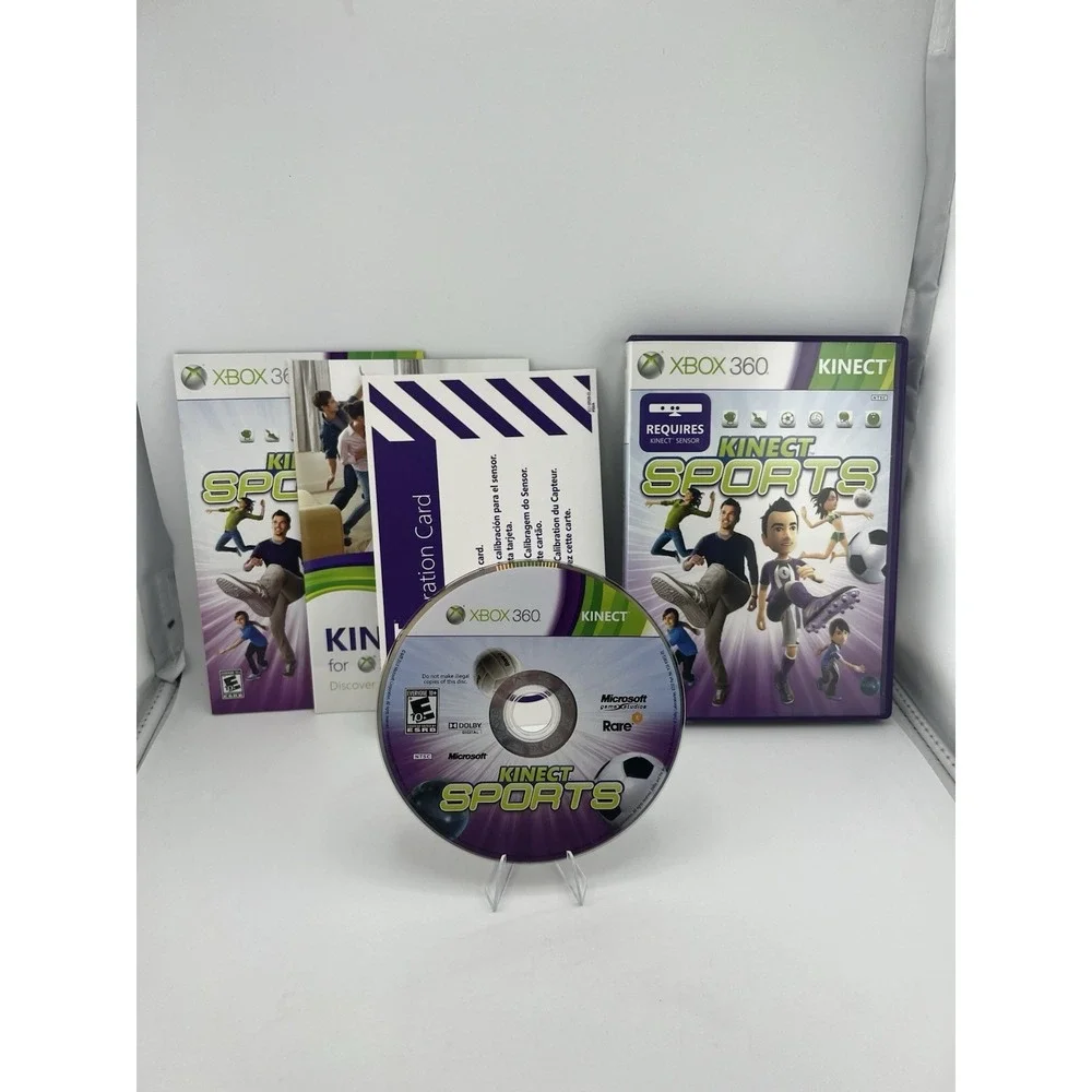Kinect Sports Xbox 360 Microsoft Game Studios Rare CIB with Manual 2010 NTSC